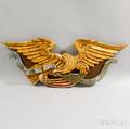 Carved and Painted Patriotic Eagle Plaque