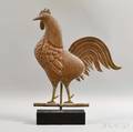 Molded Sheet Copper Rooster Weathervane