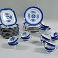 Fortyeight Pieces of Copeland Spode Blue Fitzhugh Tableware Items