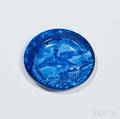 Staffordshire Historical Blue Transferdecorated Boston Harbor Cup Plate