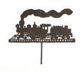 Sheet iron locomotive weathervane