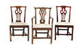 Pair of George III mahogany dining chairs
