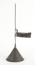 Pennsylvania tin fat lamp 19th c
