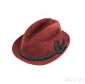 Little Jimmy Dickens Cavanagh Burgundy Felt Fedora