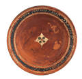 Bucks County Pennsylvania redware charger attributed to John Leidy dated 1800