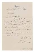 Barnum Phineas T 18181891 Autograph Note Signed New York 22 February 1868