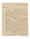 Washington George 17321799 Autograph Letter Signed Mount Vernon 11 September 1799