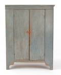 Painted pine cupboard 19th c