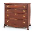Mid Atlantic Hepplewhite cherry chest of drawers ca 1805