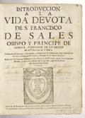 Francis de Sales 15671622 Introdvccion a la Vida Devota