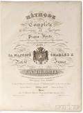 Hummel Johann Nepomuk 17781837 Methode Complete Theoretique et Practique pour le PianoForte