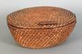 Pennsylvania rye straw basket 19th c