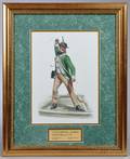 Framed Original Don Troiani Watercolor Figure Study of a Continental Marine
