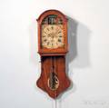Mahogany Friesland Clock with Soldier Automata in the Arch