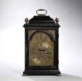 Isaac Rogers Ebonized Quarterchiming Table Clock