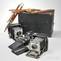 Two Crown Graphic Cameras and Accessory Kit