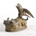 J  E Stevens Co Eagle and Eaglets Mechanical Bank