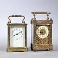 Two Timeonly French Carriage Clocks