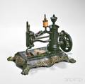 Late 19th Century Paintdecorated Cast Iron Sewing Machine