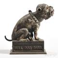 J  E Stevens Co Bull Dog Mechanical Bank