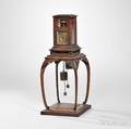 Japanese Dai Tokei or Lantern Clock on Wooden Stand