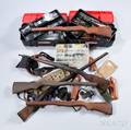 Large Group of Modern Gun Parts Stocks Magazines Holsters Etc