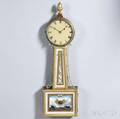 Lemuel Curtis Giltfront Patent Timepiece or Banjo Clock