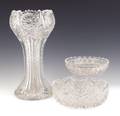 American cut glass vase