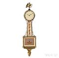 Federal Mahogany and Giltgesso Patent Timepiece or Banjo Clock