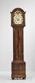 Aaron Willard Mahogany Tall Clock with Case Attributed to Henry Willard