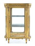 French giltwood vitrine