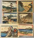 Six Utagawa Hiroshige 17971858 Woodblock Prints