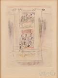 Jules Pascin French 18851930 Two Framed Prints Theater Box