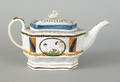 Prattware teapot ca 1840