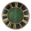 Massive painted sheet iron clock face