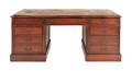 Mahogany partners desk