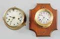 Two brass ships clocks late 19th c