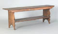 Pennsylvania painted pine bench early 19th c
