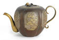 Japanese bronze teapot late 19thearly 20th c