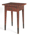 Pennsylvania pine side table ca 1830