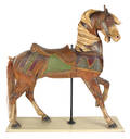 The Philadelphia Toboggan Co carved and painted pine carousel horse ca 1900