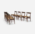 Hans J Wegner   dining chairs set of eight