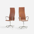 Arne Jacobsen   Oxford armchairs pair