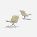 Preben Fabricius and Jorgen Kastholm   Skater chairs pair