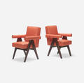 Pierre Jeanneret   pair of Committee armchairs from the High Court Chandigarh