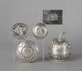 Five English and Continental silver boxes late 19th c