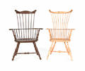 Two contemporary Windsor armchairs by W Wallick