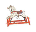 Carved and painted hobby horse