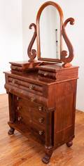 American Classical Mahogany Dresser WMirror