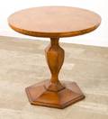 Pedestal Side Table Round Top
